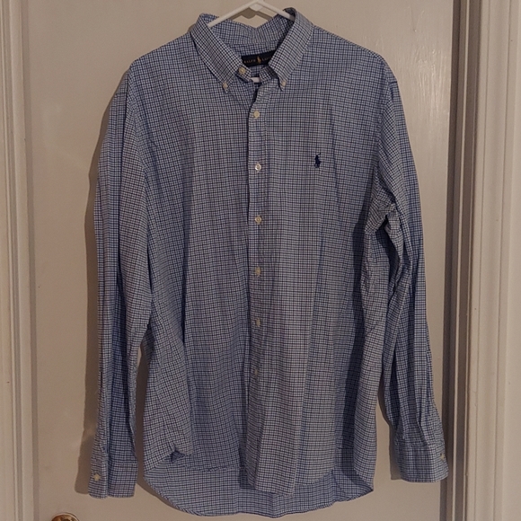Mens Ralph Lauren plaid cotton button up - size XL - Picture 4 of 7